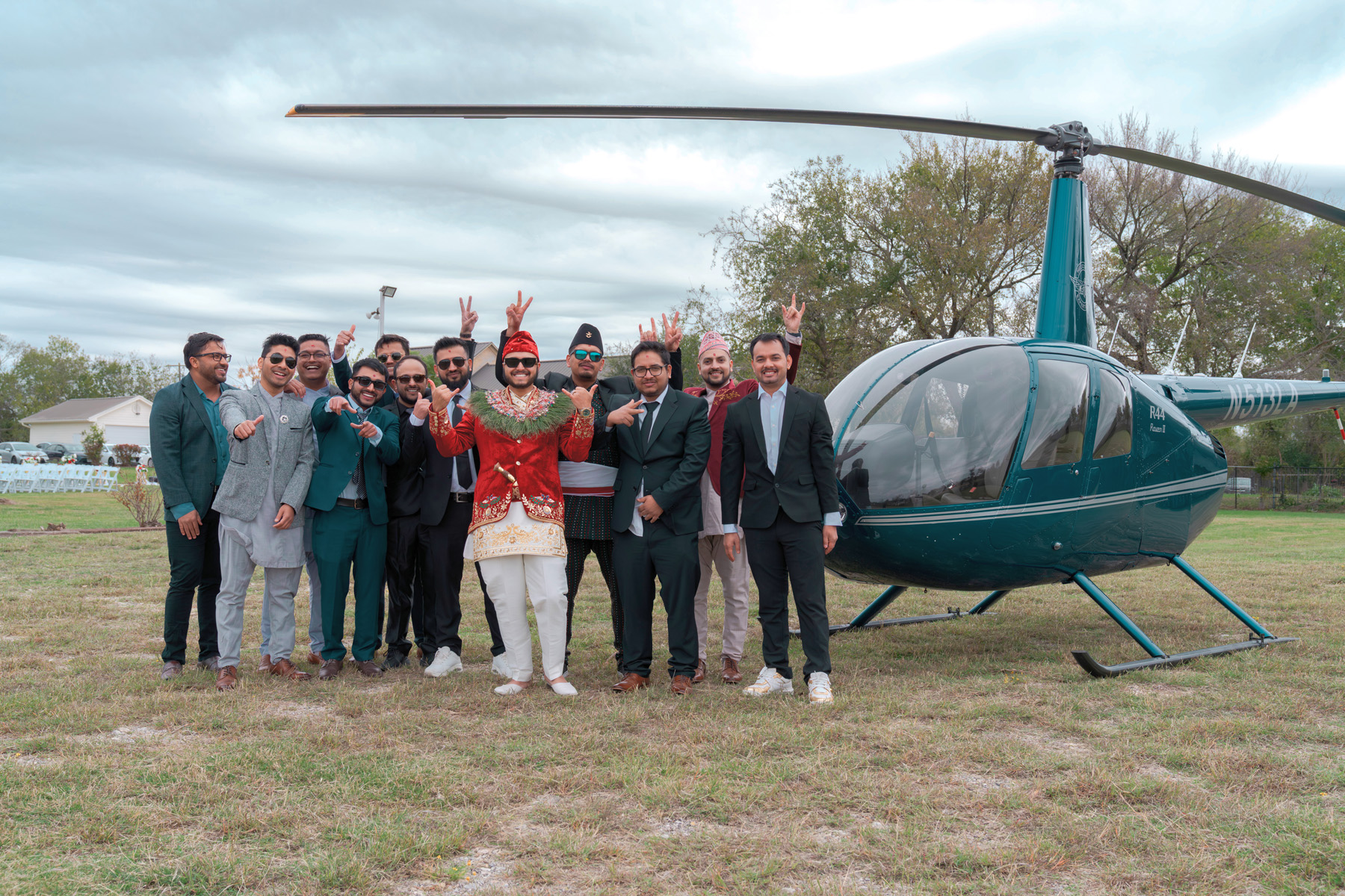 Helicopter Wedding Aerial Photography